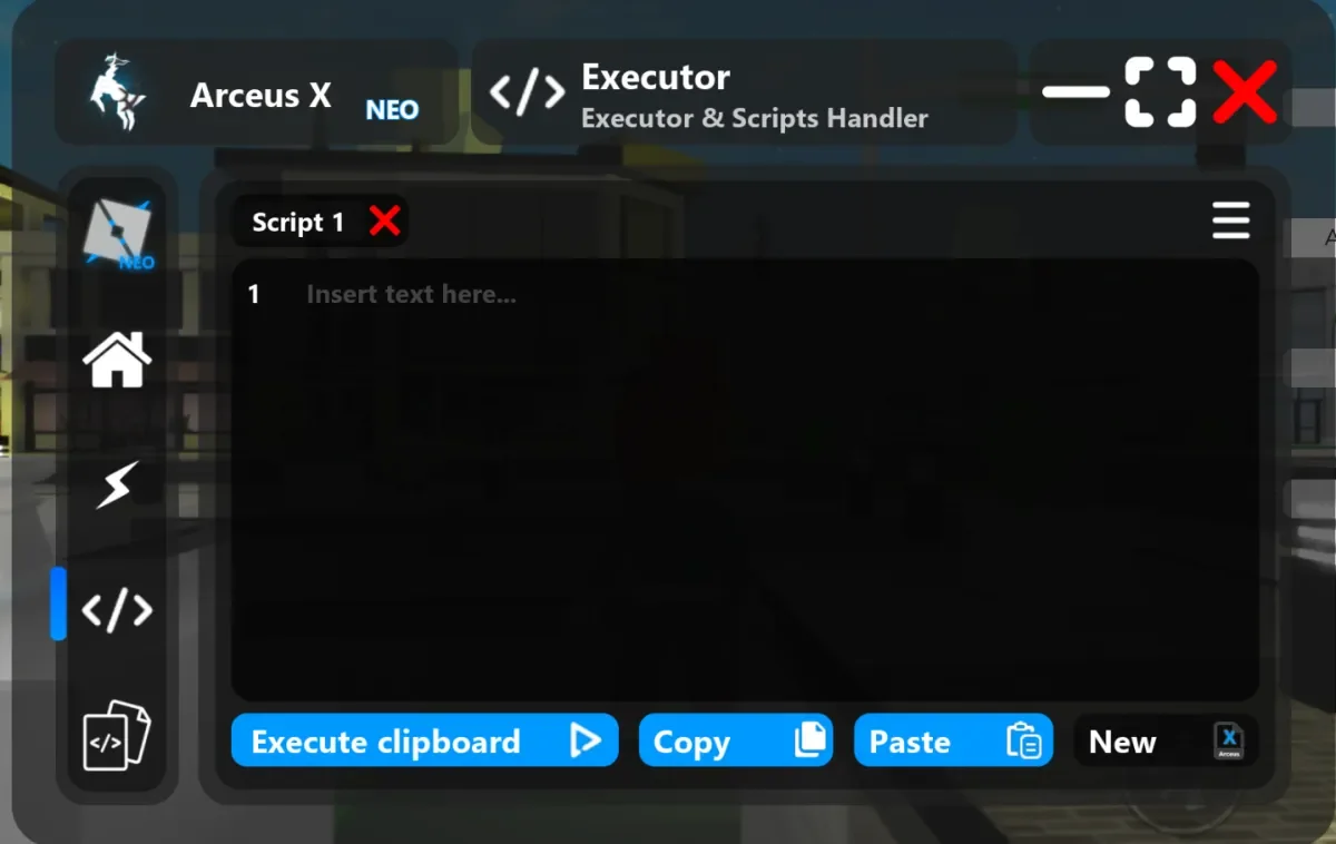 Arceus X Executor interface