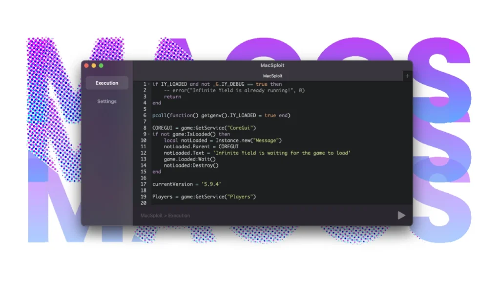 MacSploit Executor interface