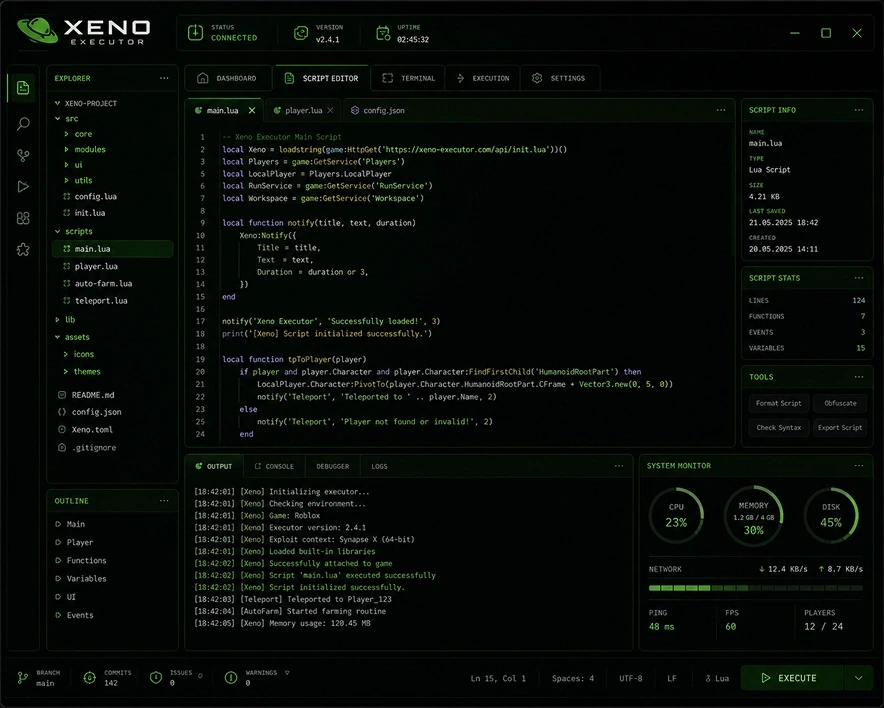 Xeno Executor interface